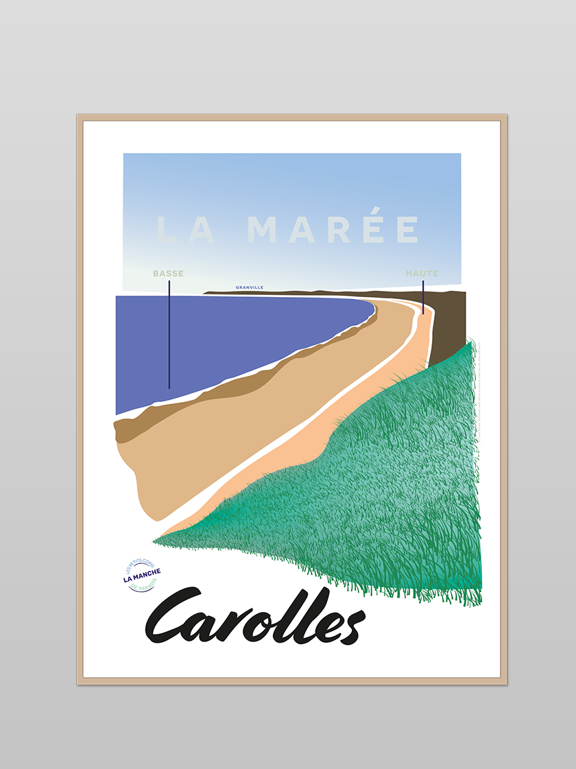 La marée (Carolles) - Affichez ! (affiche en édition limitée)