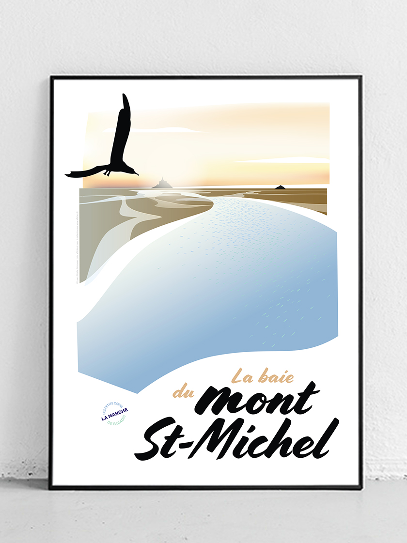 La baie du Mont Saint-Michel - Affichez ! (affiche en édition limitée)