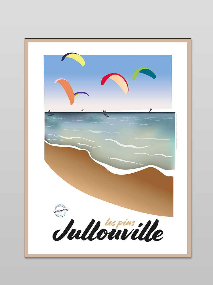 Les voiles (Jullouville) - Affichez ! (affiche en édition limitée)